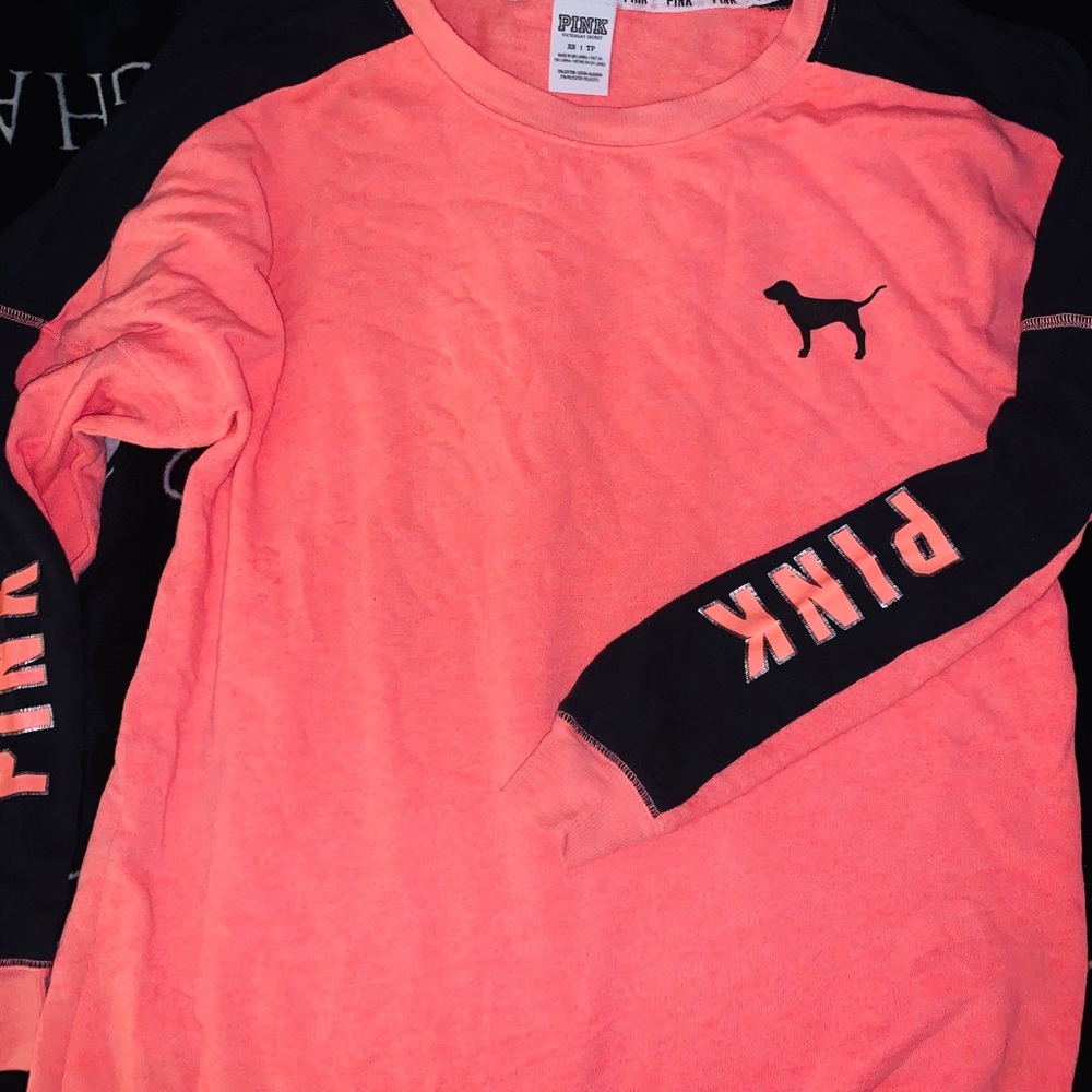 Victoria’s Secret pink long sleeve logo sweater